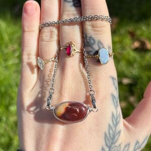 Mookaite interchangeable necklace